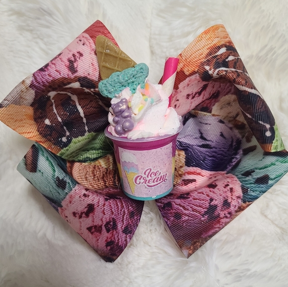 Other - Ice cream jumbo hair bow